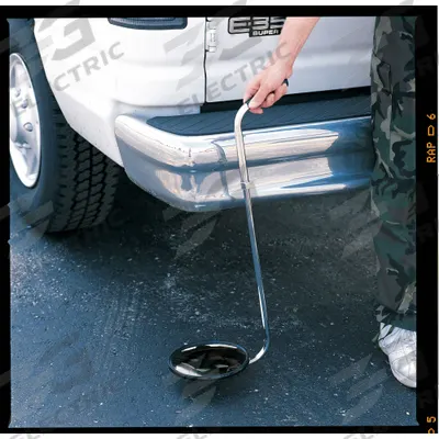SEE ALL INDUSTRIES Inspection Mirror: 8 in Dia Mirror Size, Mirr. Mat. Acrylic - Standard Inspection Mirrors