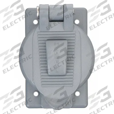 HUBBELL WIRING DEVICE-KELLEMS Weatherproof Cover: Thermoplastic, Duplex Receptacles, 1 Gangs - Plastic Weatherproof Electrical Box Covers