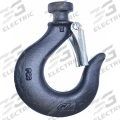 CM Hook with Latch: Electric Chain Hoists, 500 lb_1,000 lb Compatible Load Capacity, Shopstar, 23030. Key specifications — Compatible Hoist Type: Electric Chain Hoists; Product Type: Hook with Latch; Compatible Series: Shopstar; Manufacturer Part Number: 23030; Included Components: Latch.