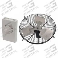 Attic Exhaust Fan: Gable Mount, Electric Motor, Max. 1,500 sq ft Attic, 1,060 cfm Max., Thermostat (MPN 347HY1). Key specifications — Includes: Guard; Includes Humidistat: No; Includes Shutter: No; Includes Thermostat: Yes; Mounting Location: Gable; Nameplate Voltage: 120V AC; High-Efficiency Motor: No; Brand: DAYTON.