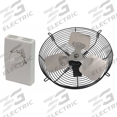 Dayton Attic Exhaust Fan: Gable Mount, Electric Motor, Max. 1,500 sq ft Attic - Gable-Mount Attic Exhaust Fans