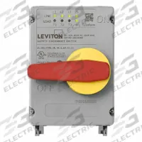 LEVITON Disconnect Switch: Non-Fusible, 30 A, Single or Three Phase, 600V AC, Non-Metallic (MPN LDS30-MB). Key specifications — attr867146: 13; attr867131: LEVITON.