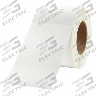 APPROVED VENDOR Printer Label: 4 in Label Wd, 6 1/2 in Label Ht, White, 3 in Core Dia. - Industrial Thermal Transfer Labels
