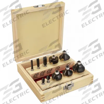 APPROVED VENDOR Router Bit Set: Fractional Inch - Carbide-Tipped Router Bit Sets