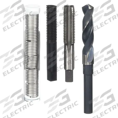 HELI-COIL Thread Repair Kit: Tanged Tang Style, Free-Running, 5/8"-11 Thread Size - Insert & Tool Kits