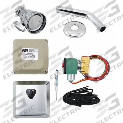 POWERS Shower Faucet: HydroGuard 447 Piezo, 2.5 gpm Fixed Showerhead Flow Rate - Shower Faucets with Fixed Showerheads