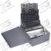 CHICAGO-LATROBE Jobber Length Drill Bit Set: 80 Pc, #80 to #1, 118° Point, Black Oxide HSS (MPN 57717). Key specifications — attr1236168: Metal Index.