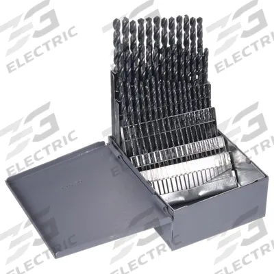 CHICAGO-LATROBE Jobber Length Drill Bit Set: 80 Pc, #80 to #1, 118° Point - General Purpose High-Speed Steel Jobber-Length Drill Bit Sets