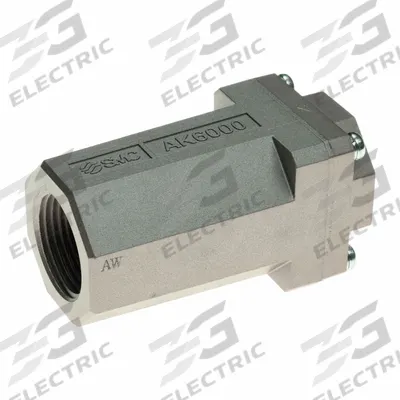 SMC Pneumatic Check Valve: Bushing, 1 in NPT, 1 in NPT - Pneumatics