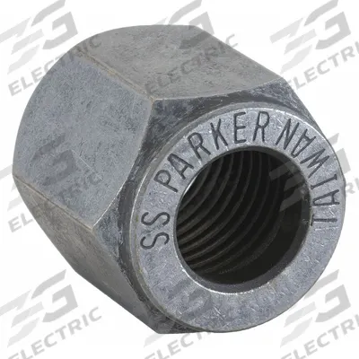 PARKER Compression Fitting Nut: 3/4 in OD size, 1 1/16"-12 Thread Size, Compression - Flareless Bite-Type Stainless Steel Compression Fittings