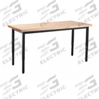 NATIONAL PUBLIC SEATING Conference Table: Brown, 24 in Overall Wd, 54 in Overall Lg, Maple Wood (MPN HDT3-2454B). Key specifications — Tabletop Color: Brown; Brand: NATIONAL PUBLIC SEATING; Frame Material: Steel; Tabletop Surface Material: Maple Wood.