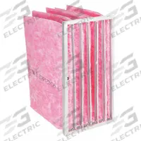 GRAINGER Pocket Air Filter: 24 in x 12 in x 15 in, MERV 13, Pink, Fiberglass, 6 Pockets (MPN 2GFU6). Key specifications — Display Sell UOM: EA; Brand: GRAINGER; Media Material: Fiberglass; Performance Rating: MERV 13.