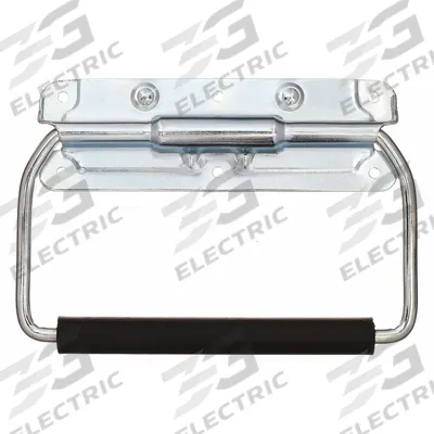 MONROE PMP Folding Pull Handle: Unthreaded Holes, Steel, Silver - Load-Rated Folding Pull Handles