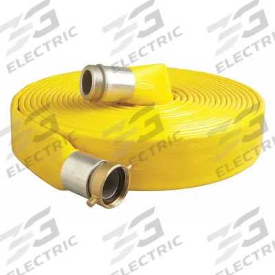 APPROVED VENDOR Water Discharge Hose: 3 in Hose Inside Dia., 50 ft Hose Lg, 200 psi, Yellow - PVC/Nitrile Water Discharge Hose Assemblies with Synthetic Yarn Reinforcement