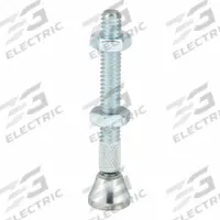 DE-STA-CO Swivel Foot Spindle: All-Steel, 1/4"-20, 2 3/8 in Lg, 2 3/4 in Thread Lg (MPN 207206). Key specifications — Brand: DE-STA-CO; Thread Size: 1/4"-20; Includes: Jam Nuts; Spindle Construction: All-Steel.