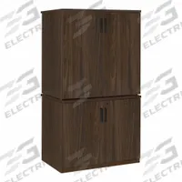 REGENCY Storage Cabinet: Neo Walnut, Laminate/Melamine, 65 in Overall Ht, 35 in Overall Wd, 4 Doors (MPN LSCSC3565NW). Key specifications — Material: Melamine; Brand: REGENCY; Color: Neo Walnut; Locking: Yes.