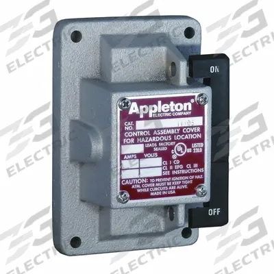 APPLETON ELECTRIC Switch Cover: Tumbler Switches (MPN EDKR21Q) - Replacement Front Covers, Operators & Switches