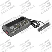 BELL 5 Outlet 12V Power Station: Power Splitter and Charger, 5 Connections, 3 1/2 ft Cord Lg (MPN 22-1-39279-8). Key specifications — Color: Silver; Includes: Screws; Product Type: Power Splitter and Charger; Brand: BELL; Ports: 12V Auxiliary Port.