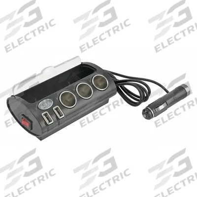 BELL 5 Outlet 12V Power Station: Power Splitter and Charger, 5 Connections - 12V Auxiliary Splitter & Charger Combos