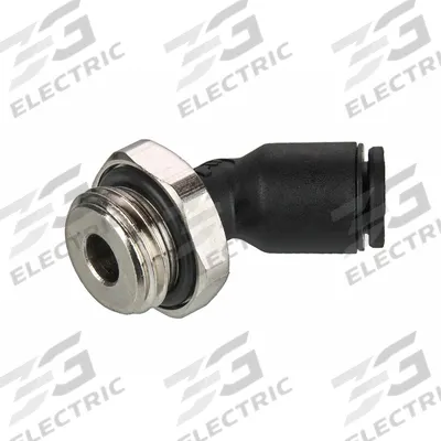 LEGRIS Push-Fit Elbow Fitting: 1/2 mm Pipe x 12 mm OD Size, BSPP x Push-to-Connect - Nylon & Nickel-Plated Brass Tube Fittings