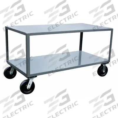 JAMCO Work Table: Fixed Ht, Steel, 48 in x 36 in - Steel-Top Mobile Worktables