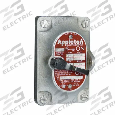 APPLETON ELECTRIC Switch Cover: Tumbler Switches (MPN EDKF23W-AQ) - Replacement Front Covers, Operators & Switches