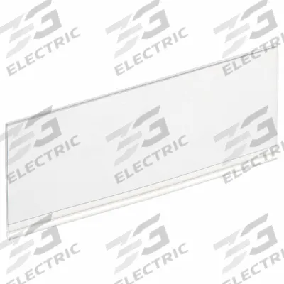 TRI-DEX Label Holder: 4 in x 1 3/4 in, Clear, Slide-In, 25 Label Holders, Snap-On - Snap-On Label Holders