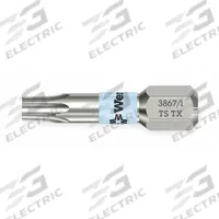 WERA Insert Bit: Insert Bit, T10 Bit Size, Imperial, Torx® Head, TX 10x25 Bit Industry Size, Std (MPN 05071032001). Key specifications — attr1119738: Hex; attr1119735: Imperial; attr1119740: Standard; attr1119734: Stainless Steel; attr1119737: Insert Bit; attr1119741: WERA.