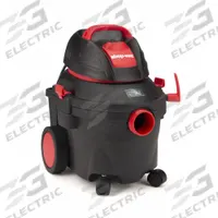 SHOP-VAC Shop Vacuum: 4 gal Tank Size, Plastic, 1 1/2 in Vacuum Hose Dia, 8 ft Hose Lg, Wet/Dry, Std (MPN 5914411). Key specifications — Tank Material: Plastic; Vacuum Pickup Type: Wet/Dry; Brand: SHOP-VAC.