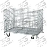 NASHVILLE WIRE Collapsible Bulk Container: 36.4 cu ft, 48 in x 40 in x 44 in, Lid Not Included (MPN C404836S4C). Key specifications — Brand: NASHVILLE WIRE; Stackable: Stacking Capable; Shape: Rectangular; Runner Location: None; Fork Entry: 4-Way Entry; Container Wall Type: Vented; Mobility: Mobile; Collapsible: Collapsible.