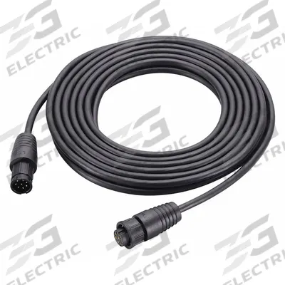 ICOM Microphone Extension Cable: Fits Icom, For HM-157/HM-205RB Series, Black - ICOM-Compatible Audio Accessories