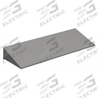 TENNSCO Locker Sloping Top: 24 in x 24 in x 8 1/2 in, For 24 in Locker Wd, Steel, Powder Coated (MPN KST-2424). Key specifications — attr65850: KST-2424; attr65853: TENNSCO; attr114203: Powder Coated; attr114205: Steel; attr114211: Sloping Top Panel; attr114196: Gray.
