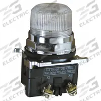 EATON Pilot Light: 30 mm Panel Mounting Size, Clear, Incandescent, 120 V AC Max Volt Rating (Supply) (MPN 10250T34C). Key specifications — Series: 10250T; Brand: EATON; Includes Push-To-Test: No Push-To-Test Included.