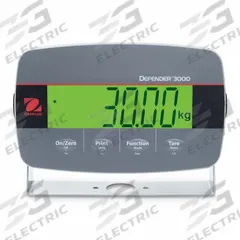 OHAUS Scale Indicator: B1, 7 in Overall Ht, 9 7/8 in Overall Lg, 3 3/16 in Overall Wd (MPN DT33P). Key specifications — attr1360126: OHAUS; attr1360104: Ton; attr1360123: Yes; attr1360124: Battery/Electric; attr1360105: EC Type Approvable; attr1360119: B1.