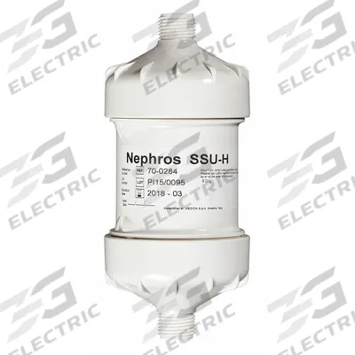NEPHROS Inline Water Filter: 0.005 micron Micron Rating, Medisulfone, 1/2 in Connection Size - Medical Grade Plumbing Fixture Water Filters