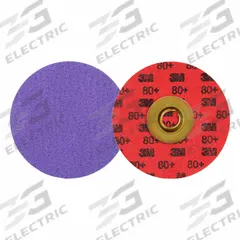 3M CUBITRON 3 Quick-Change Disc: TSM, 3", Ceramic, 80 Grit, YF Wt Polyester, 1184F, 50 PK, Heat/Tear (MPN 7100331751). Key specifications — attr555554: 3M CUBITRON 3; attr555565: 1184F.