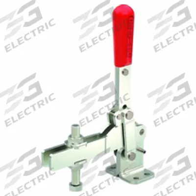 DE-STA-CO Hold-Down Clamp: Std Vertical Handle, Flange Base Mounting - Standard Toggle Clamps