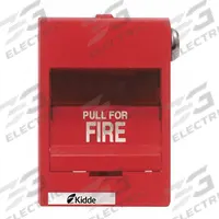 KIDDE Pull Station: 30 V AC/60 V DC Volt, 1 A @ 28V DC/3 A @ 30V AC Current, Wall Mount, Red (MPN K-276B-1110). Key specifications — Current Rating: 3 A @ 30V AC; Body Color: Red; Standards: UL; Brand: KIDDE; Contact Form: SPST-NO; Marking: Fire; Mounting Location: Wall; Mounting Style: Flush.