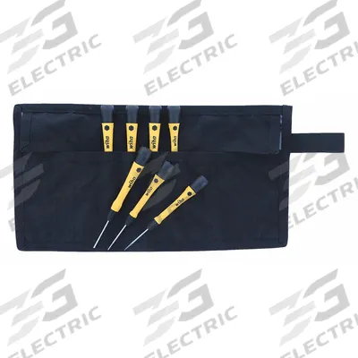 WIHA ESD Safe Precision Screwdriver Set: 1-10 Pieces, 7 Pieces, Hex Tip, Ergonomic Grip - ESD-Safe Precision Screwdriver Sets