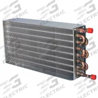 PRECISION COILS Hydronic Duct Heating and Cooling Coil: 2 gpm Flow Capacity, 55°F/103.7°F (MPN SP102612N). Key specifications — Temperature Entering/Leaving Coil: 55°F/103.7°F; Casing H x W x D: 6-1/8 in x 12-3/8 in x 6 in; Brand: PRECISION COILS; Fin L x H: 12 in x 6 in; Number of Feeds/Rows: 2/1.