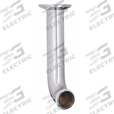 APPROVED VENDOR Tube Bend: Brass, Chrome, Silver, 1 1/4 in Nominal Pipe Size - Wall Bends