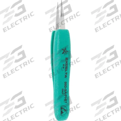 EXCELTA Tweezers: Stainless Steel, Point - General Purpose Tweezers
