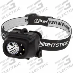 NIGHTSTICK Headlamp: 210 lm Max. Brightness, 25 hr Max Run Time, 93 m Max Beam, 5 Light Outputs (MPN NSP-4610B). Key specifications — Brand: NIGHTSTICK; Battery: Includes 3 AAA.