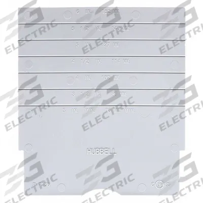 HUBBELL WIRING DEVICE-KELLEMS Side by Side Divider: Round, Composite, Hubbell - Insert Plugs & Accessories for Floor Boxes