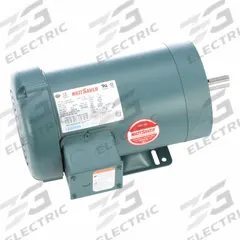LEESON General Purpose Motor: Rigid Base Mount, Totally Enclosed Fan Cooled, 3 hp, 230/460V AC (MPN 121929.00). Key specifications — Brand: LEESON; Nameplate Voltage @ 60 Hz: 230/460V AC; Full Load Current @ 60 Hz: 4.0 A; Nameplate RPM @ 60 Hz: 3,490 RPM; Motor Enclosure: TEFC.
