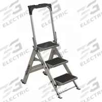 LOUISVILLE LADDER Step Stool: 3 Steps, 3.6 ft Overall Ht, 300 lb Load Cap, Aluminum (MPN L-2011-03). Key specifications — Brand: LOUISVILLE LADDER; Color: Silver.