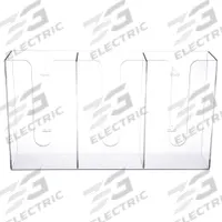 APPROVED VENDOR Glove Dispenser: PETG, 19 3/4 in Overall Wd, 11 1/8 in Overall Ht, Countertop/Wall (MPN 4DKT9). Key specifications — Dispenser Layout: (3) Boxes; Fill Direction: Top Load; Material: PETG; Brand: APPROVED VENDOR; Color: Clear.