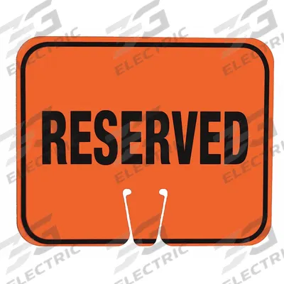 APPROVED VENDOR Traffic Cone Sign: ABS Plastic, 10 3/8 in Ht, 12 3/4 in Lg - Signs for Traffic Cones
