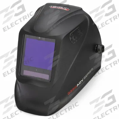 LINCOLN ELECTRIC Welding Helmet: Auto-Darkening, 5 Arc Sensors, Black, W13 - Auto-Darkening Welding Helmets - Solid Color