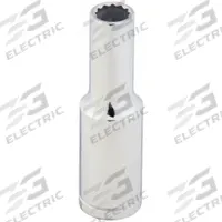 WESTWARD Socket: Metric, 1/2 in Drive Size, 12 mm Socket Size, 12-Point, Deep, Chrome, Socket (MPN 1FAC8). Key specifications — attr1204417: WESTWARD; attr1204392: Chrome.